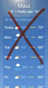 Hawaii weather forecastwhy does the iPhone Hawaii forecast suck 